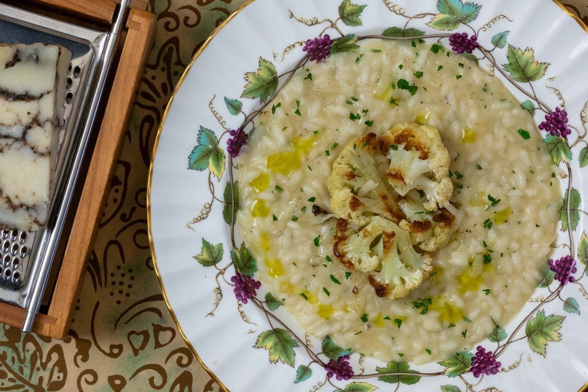 Cauliflower Risotto with Truffled Pecorino