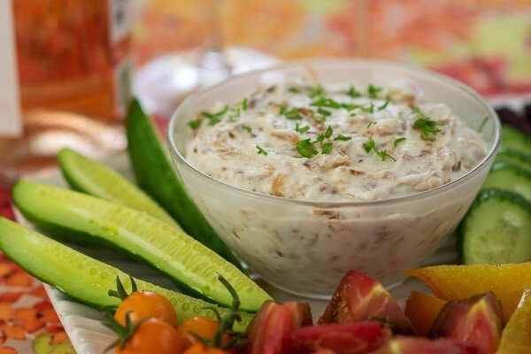 Goat Cheese and Fried Shallot Dip