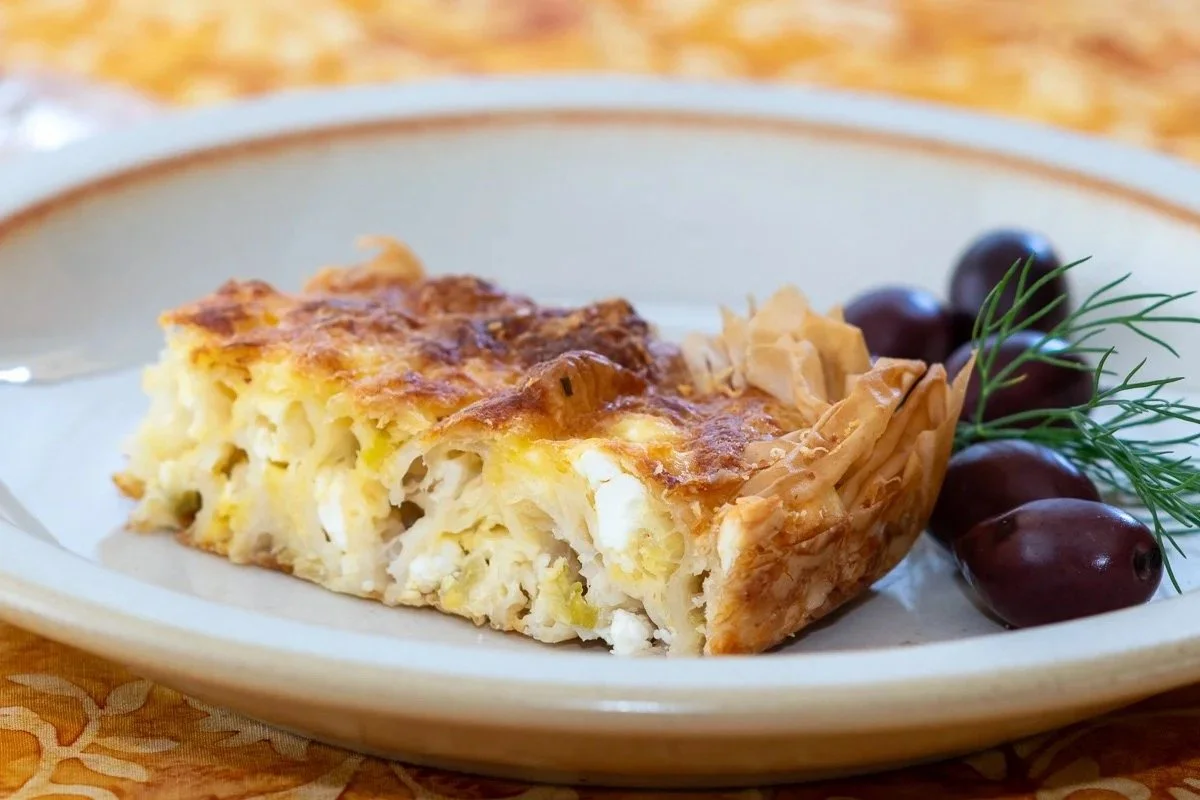 Pleated Phyllo Feta Pie