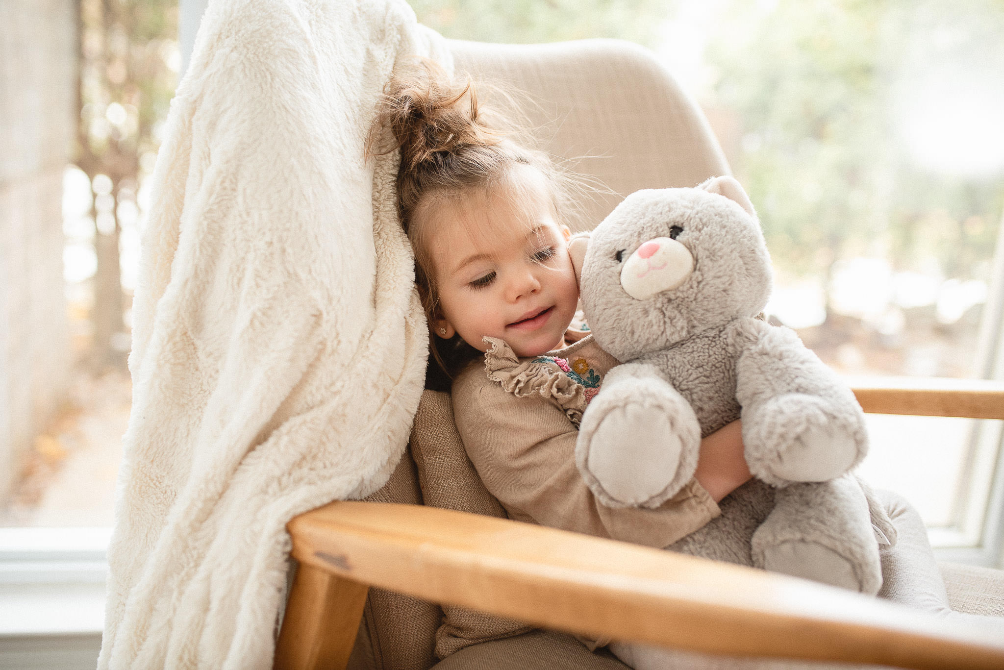 Cute Baby with Teddy Bear | Mississauga Family Photographer | Eneira Photography