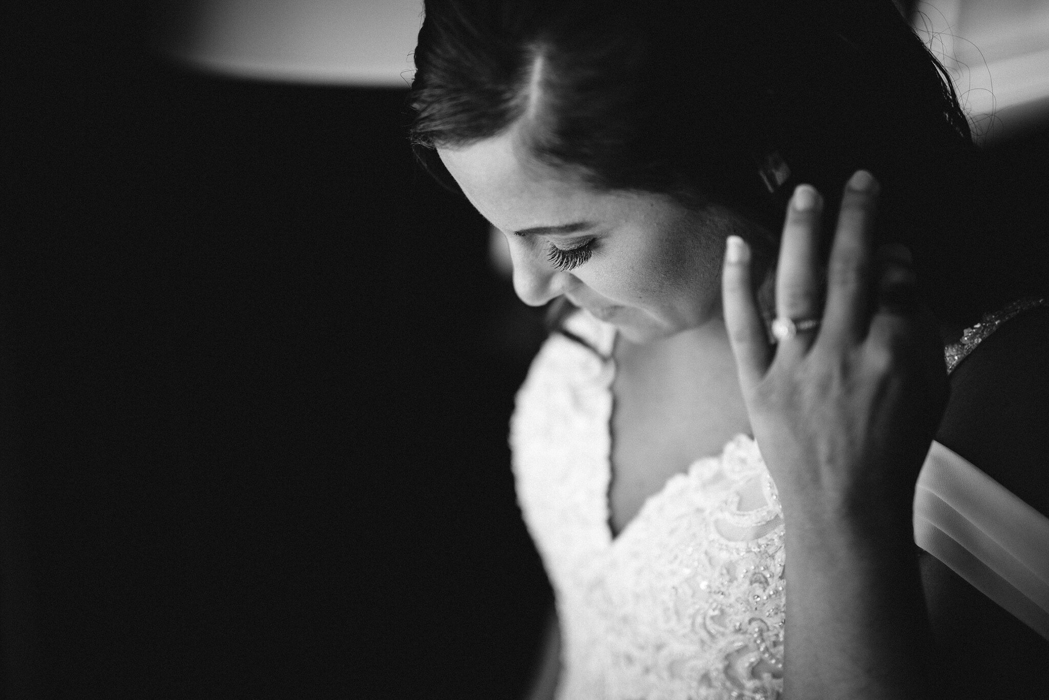 Bride Getting Ready Before Ceremony | Brampton Toronto GTA Wedding Photographer | Eneira Photography