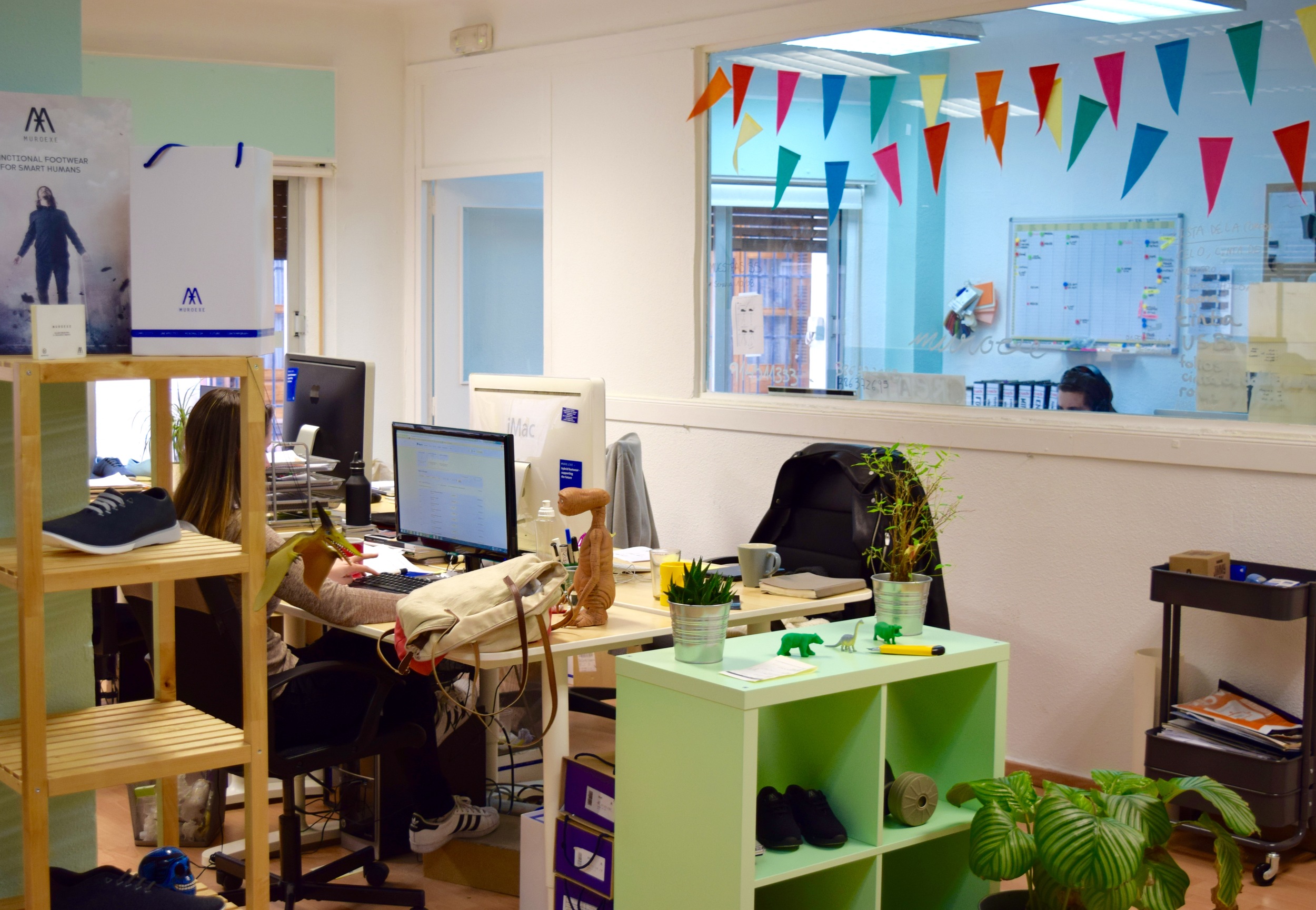 Hard at work at the Muroexe studio photo by Danni