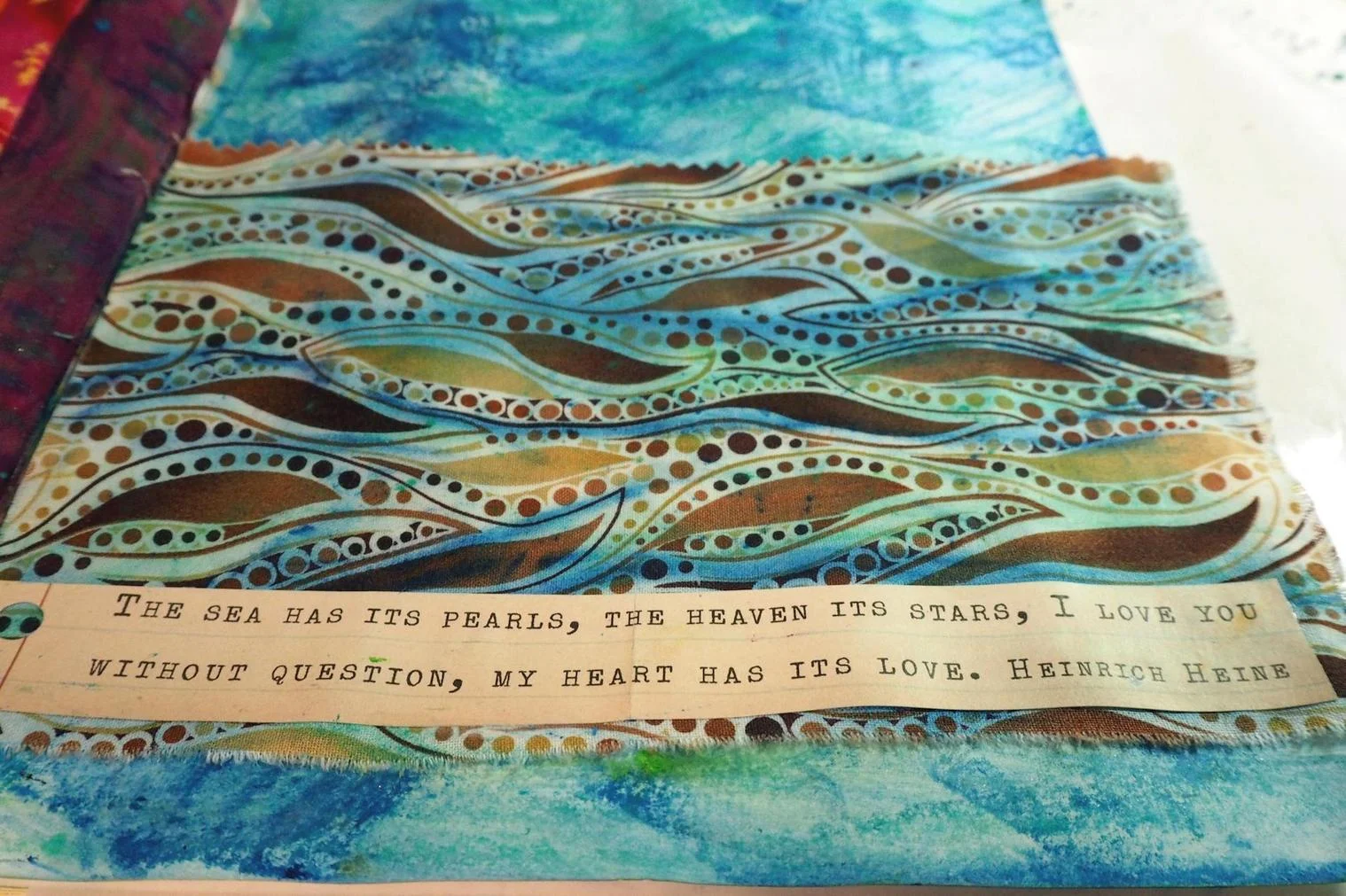 Then to add some rubber stamping . . . 