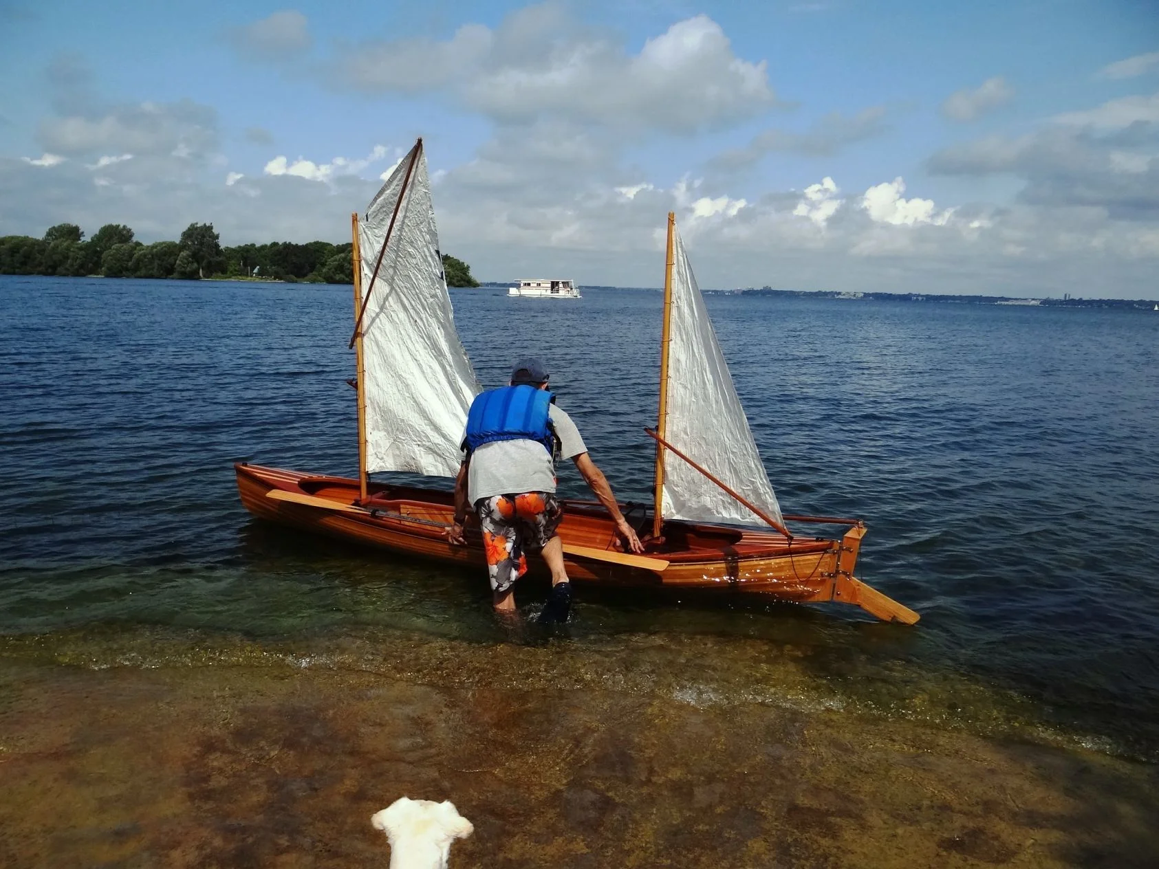 2012: Steve's sailing canoe