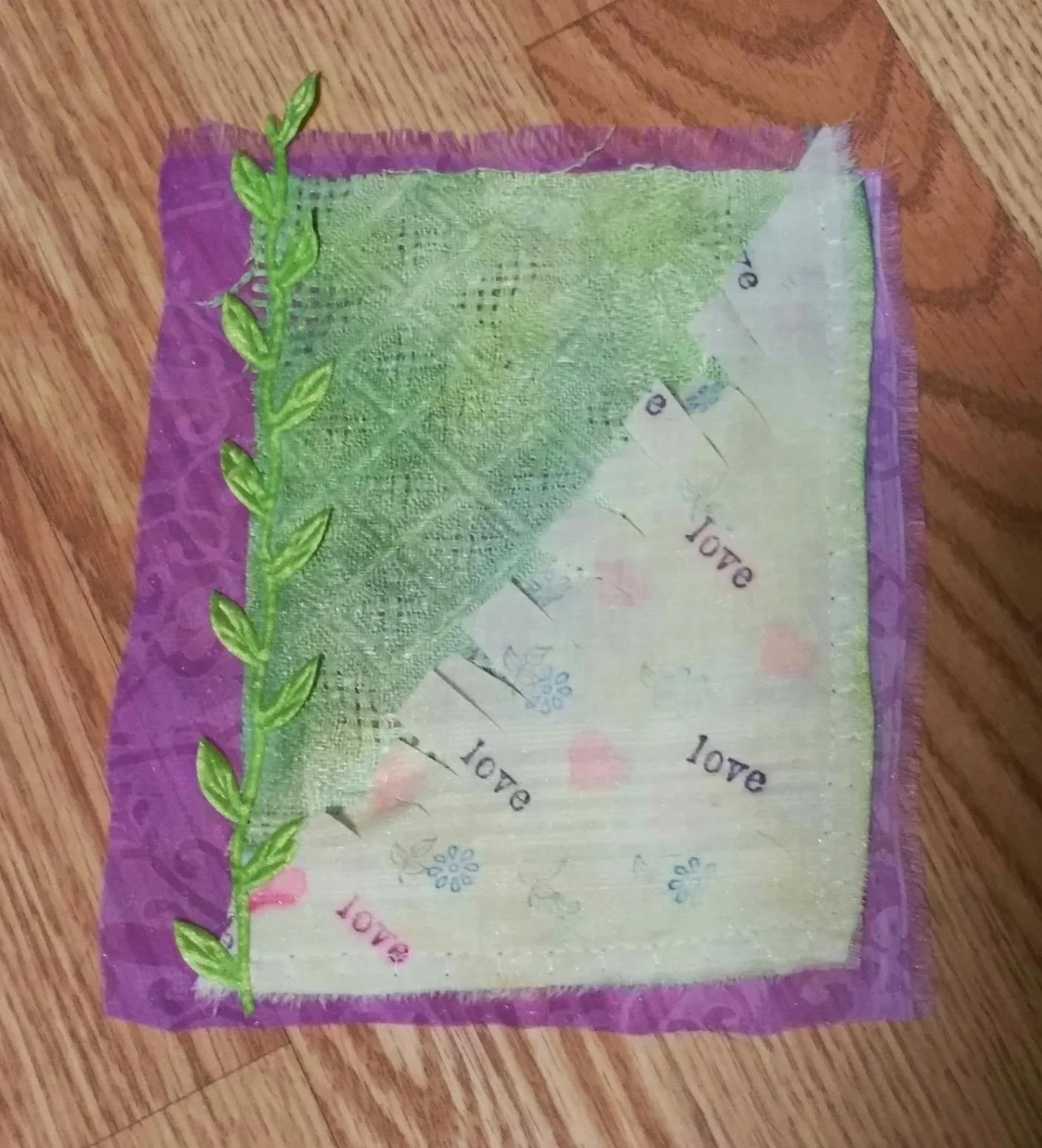 33. fabric collage - May 15, 2015