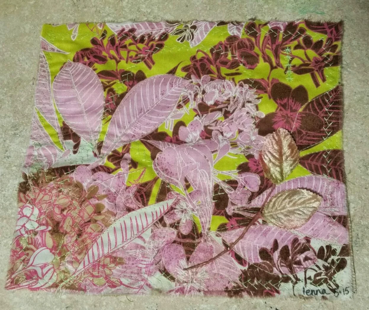 35. fabric quiltie, sewn - May 19, 2015