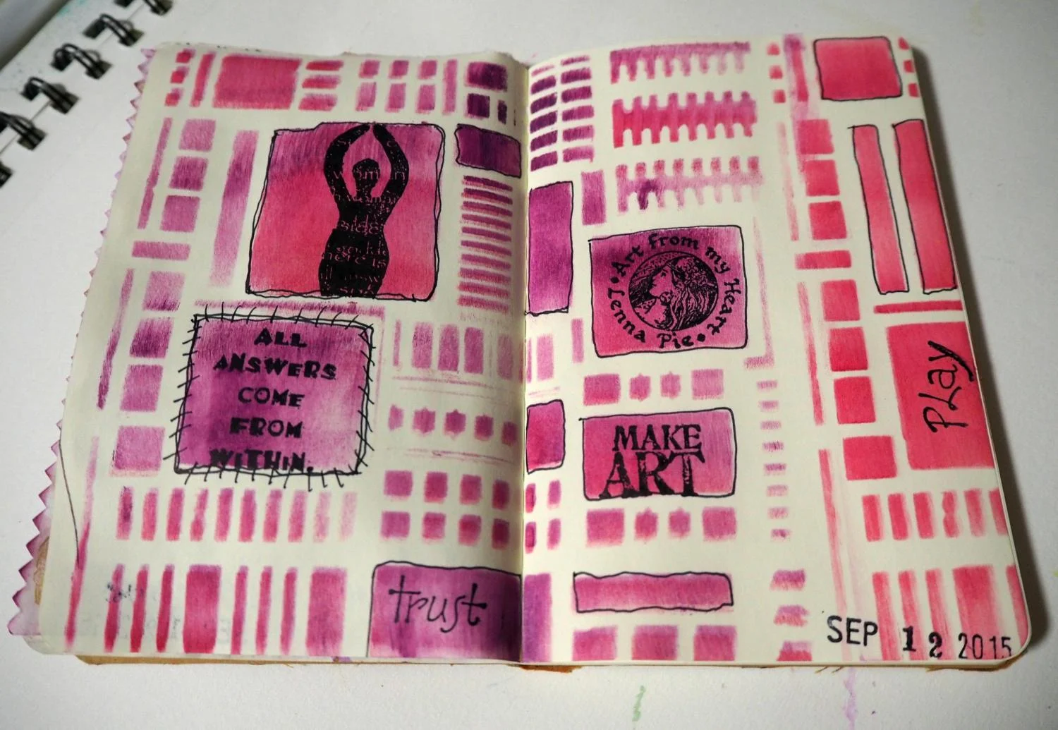 small moleskine journal