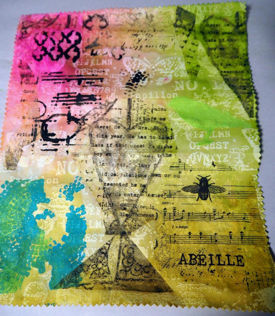 The finished Fabric Elements ❤ Fabric Paper