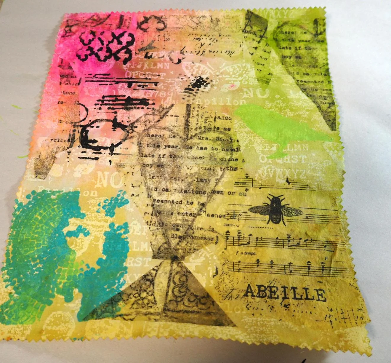 55. "Fabric Elements" fabric paper - 10-20-2015