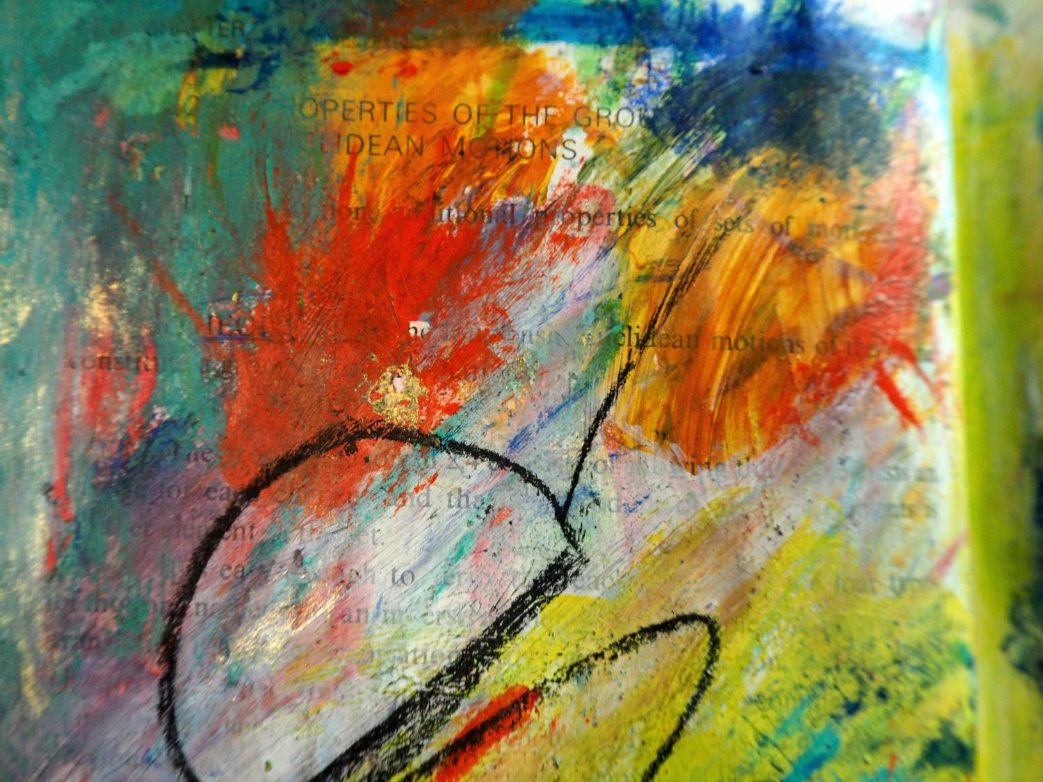 Detail of a page in one of my Altered Books!