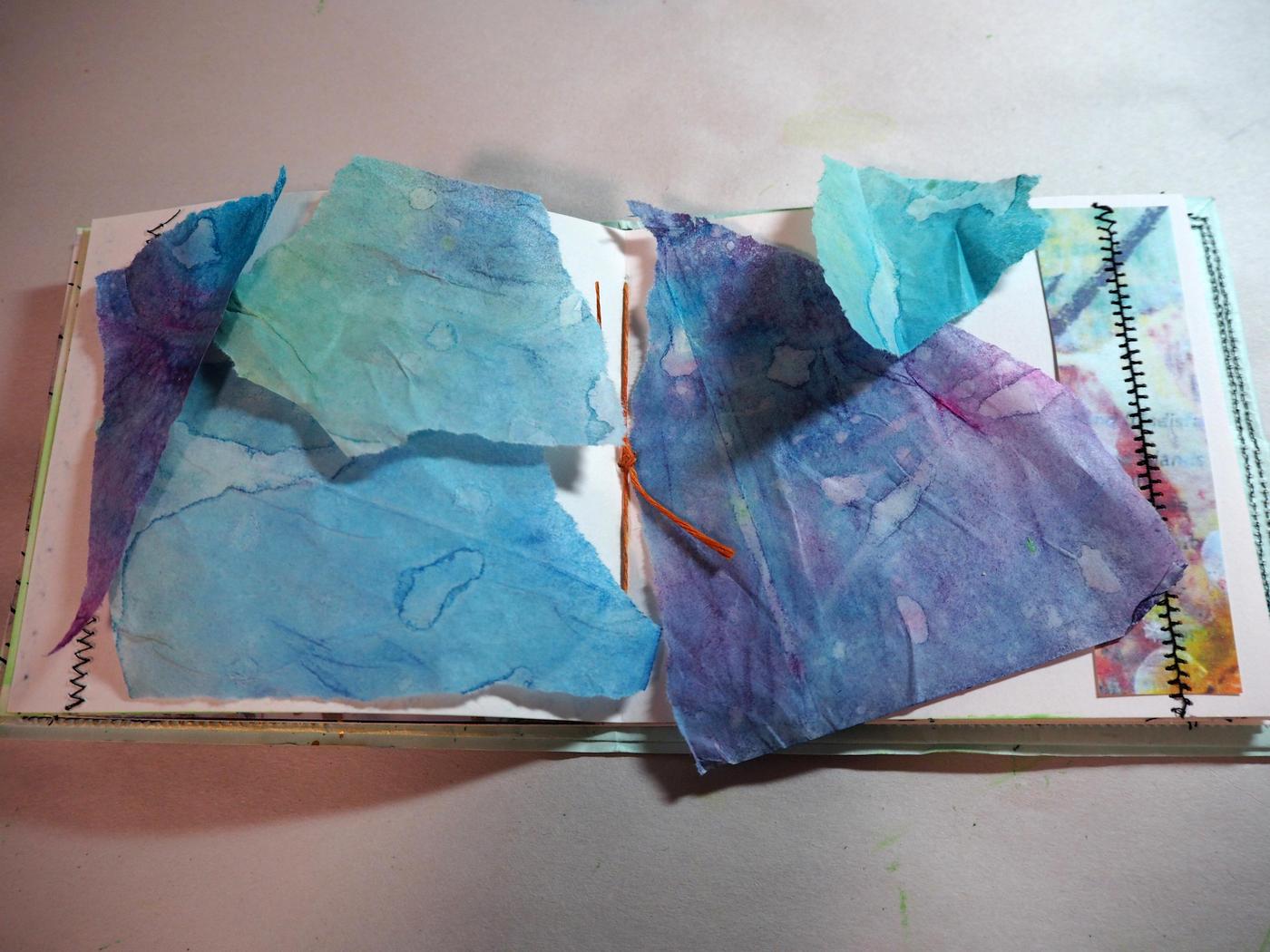 HOW I STARTED . . . hand painted TISSUE PAPER
