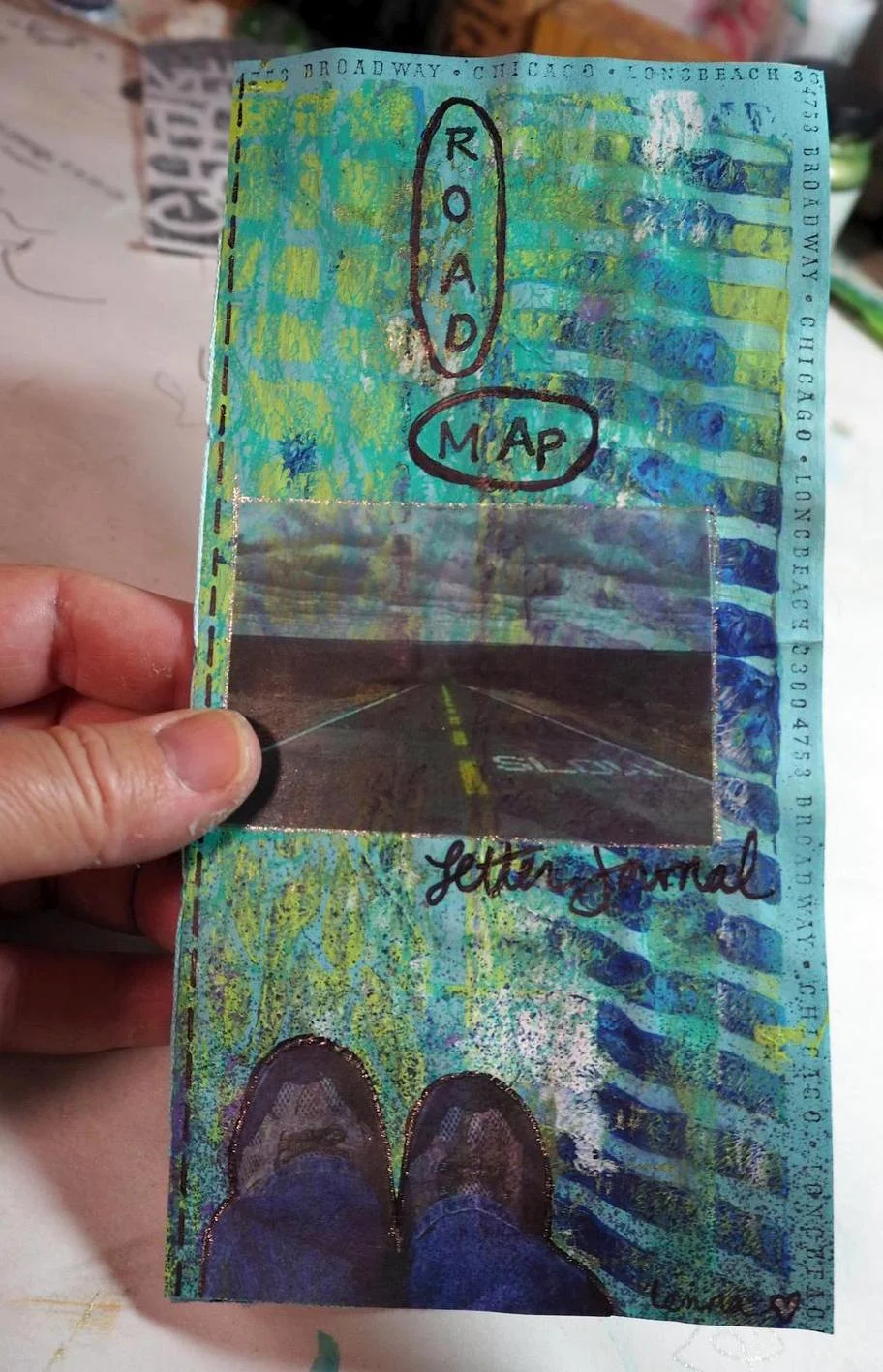 Road Map Letter Journal