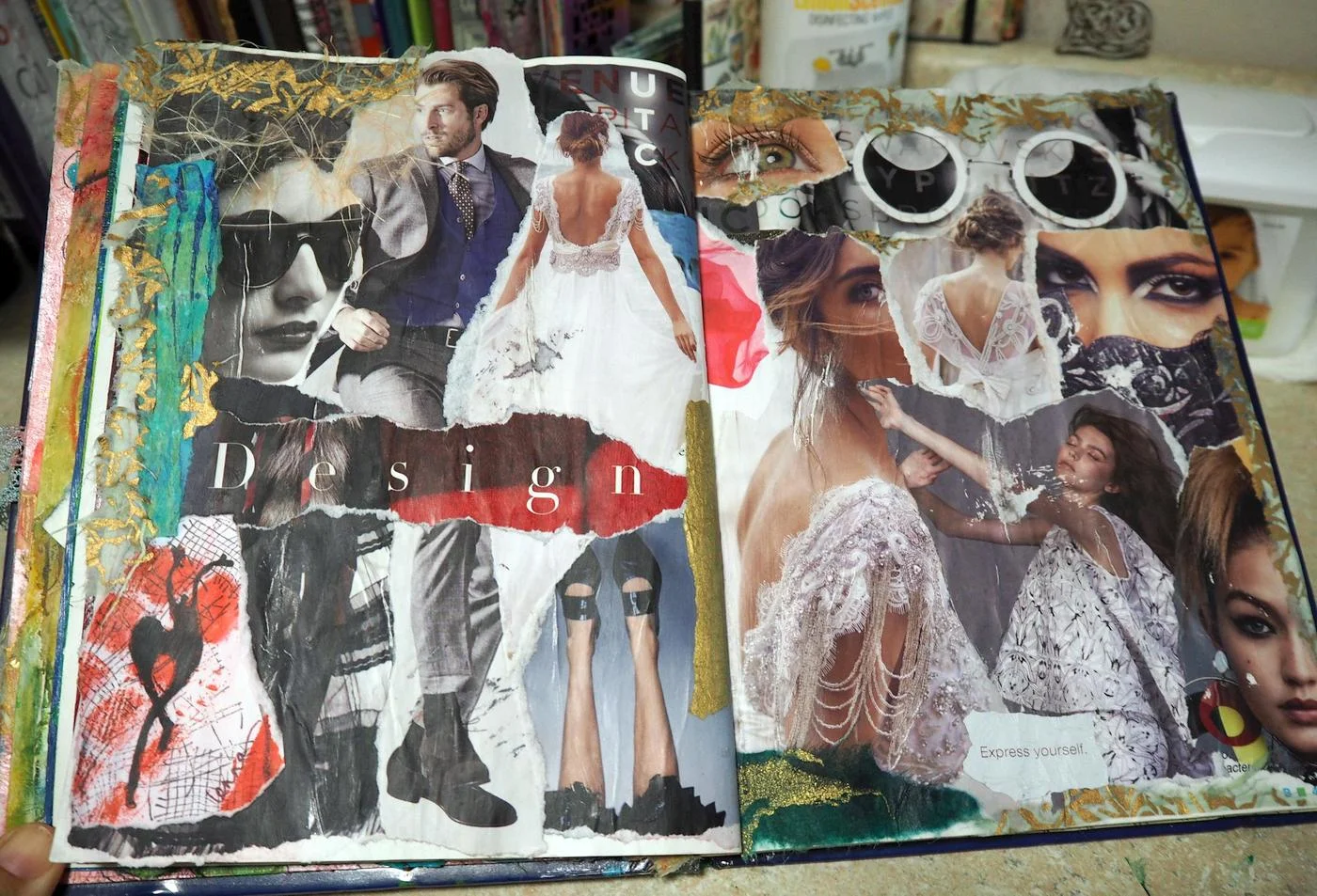 2016 - collage in my Altered Book!
