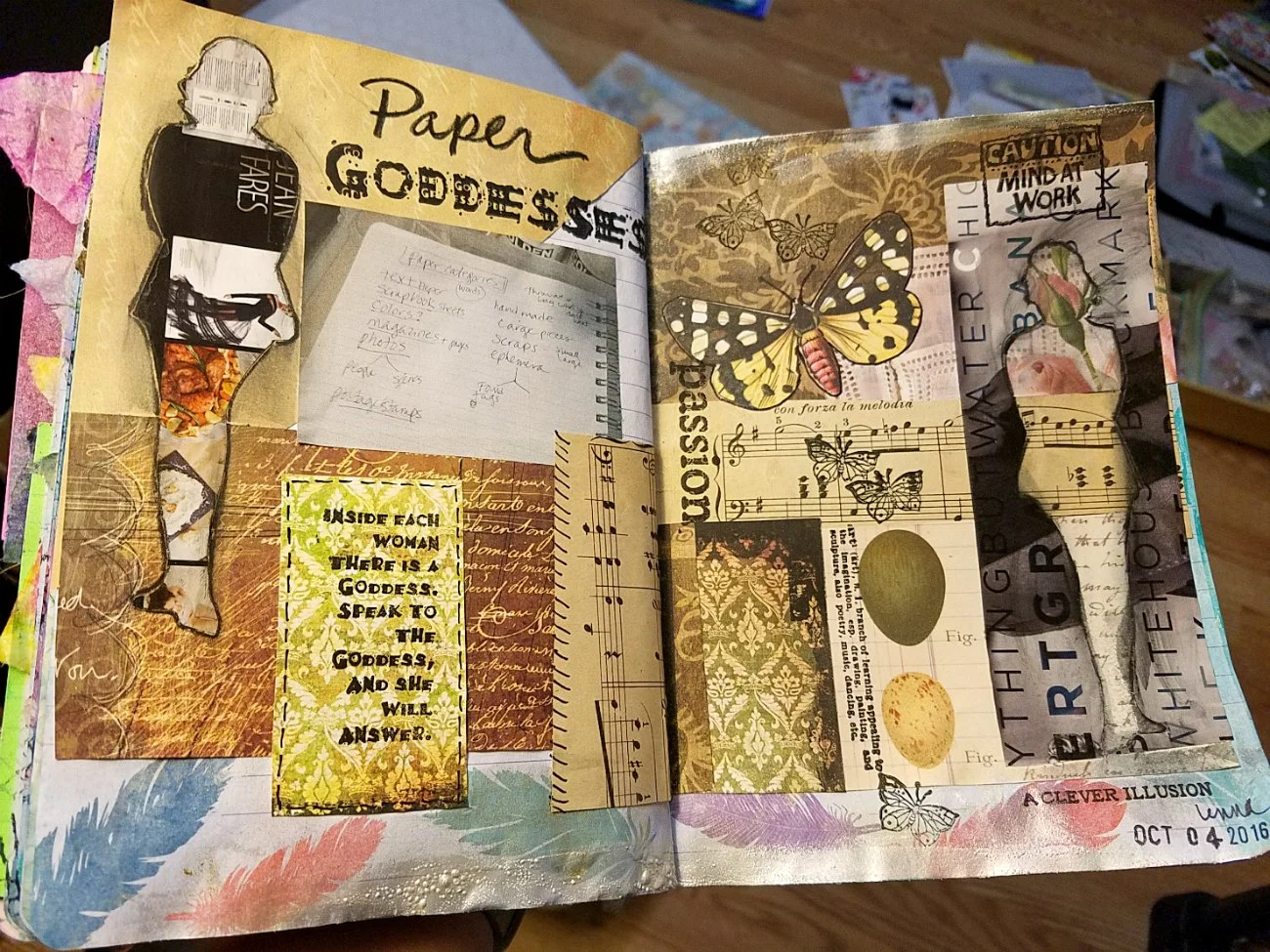 collage in my art journal