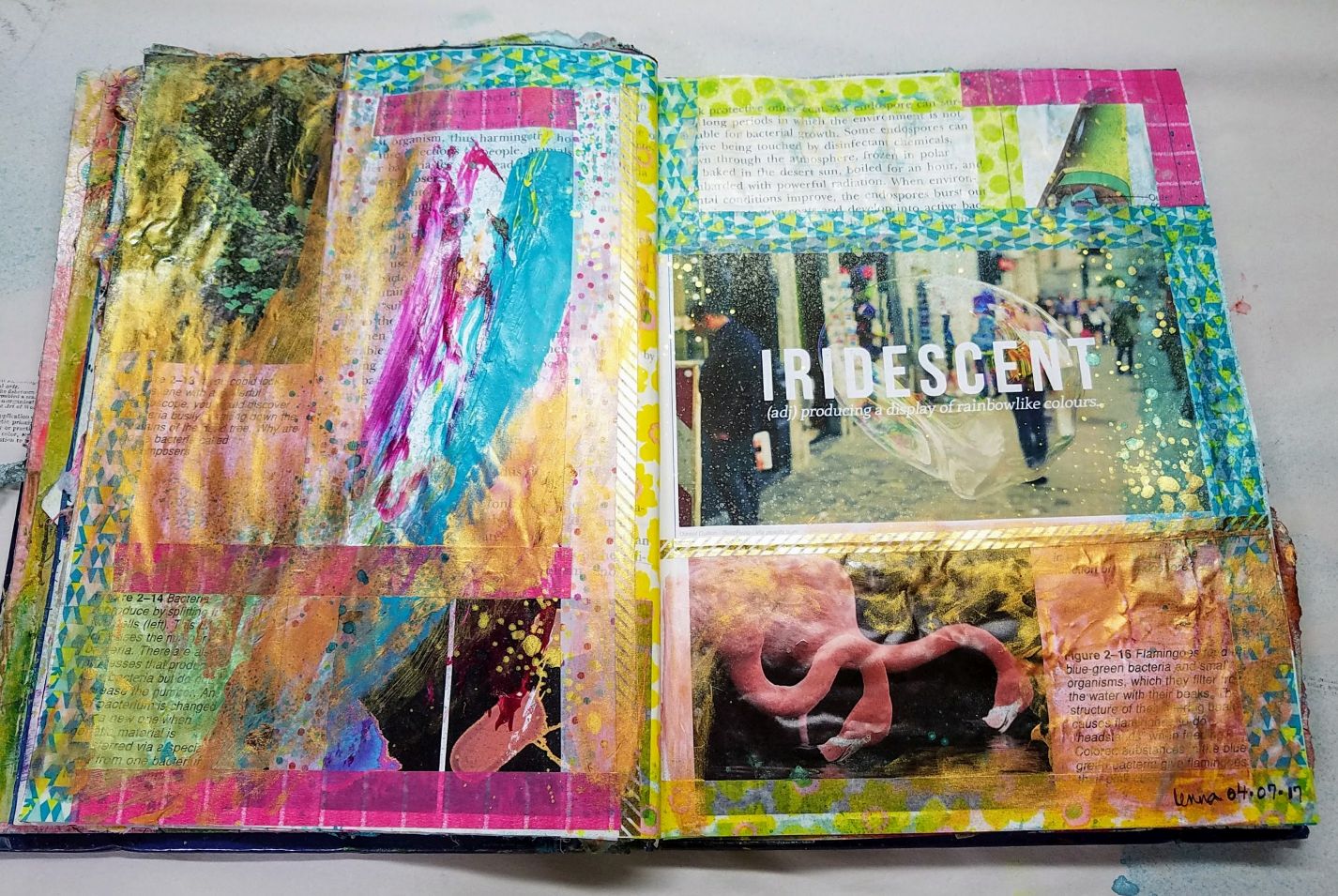 The finished spread 