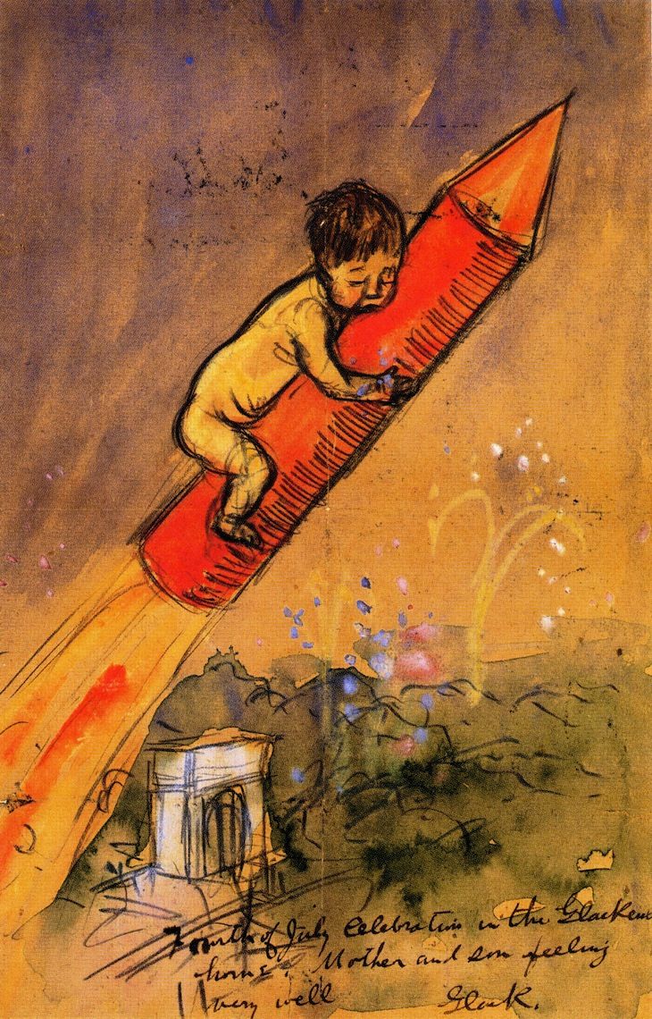 Ira on a Rocket, 1907