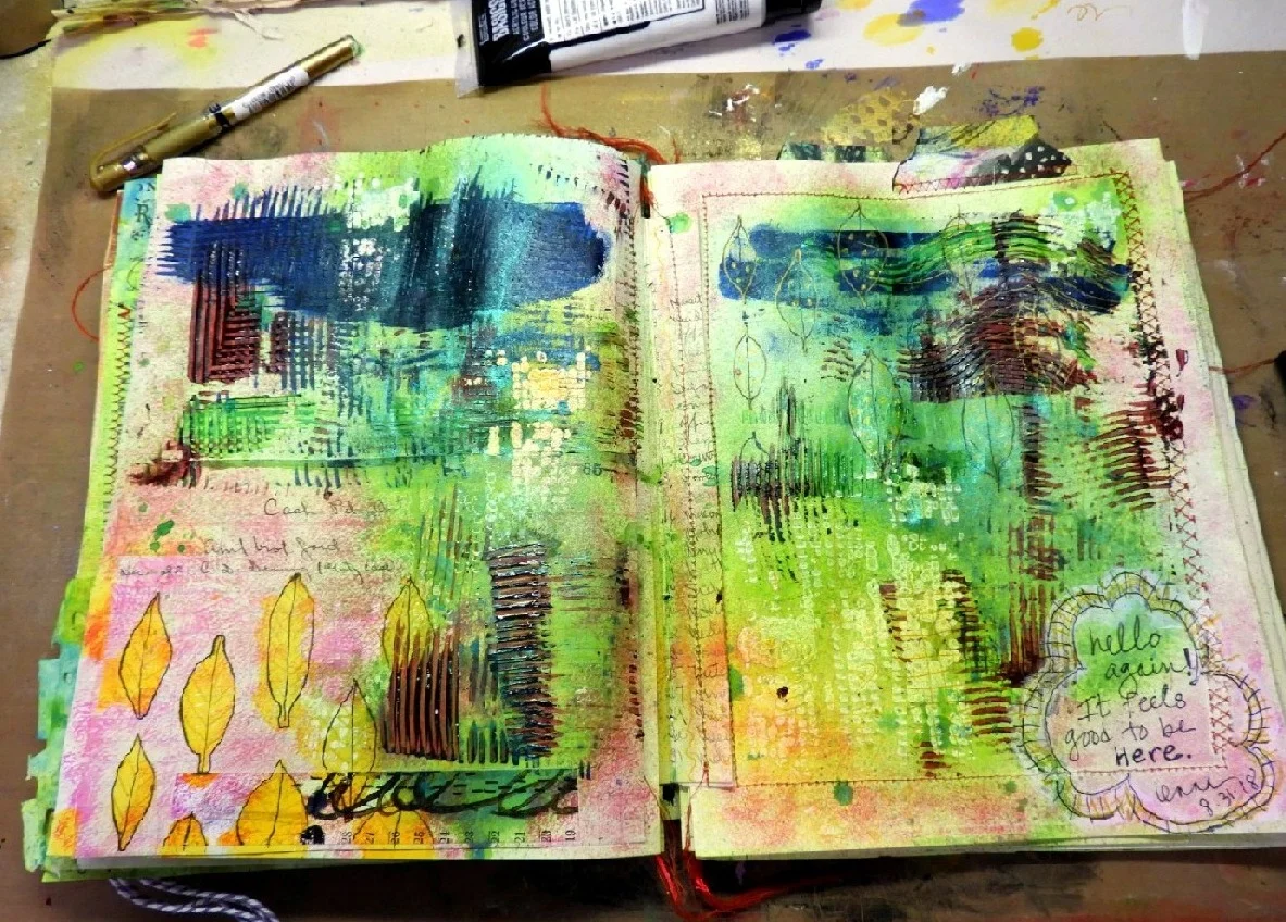 My day 1 of 30 days of abstracts with Tracy Verdugo on Instagram, 8-31-18