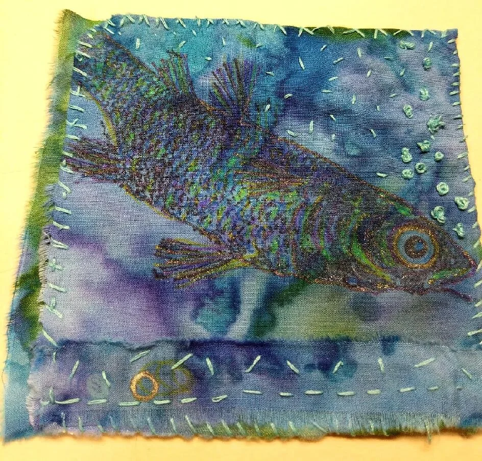 One fish, 2 fish, 3 for the stitchie swap!