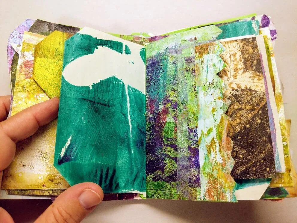 Gelli Print Scrap Journal