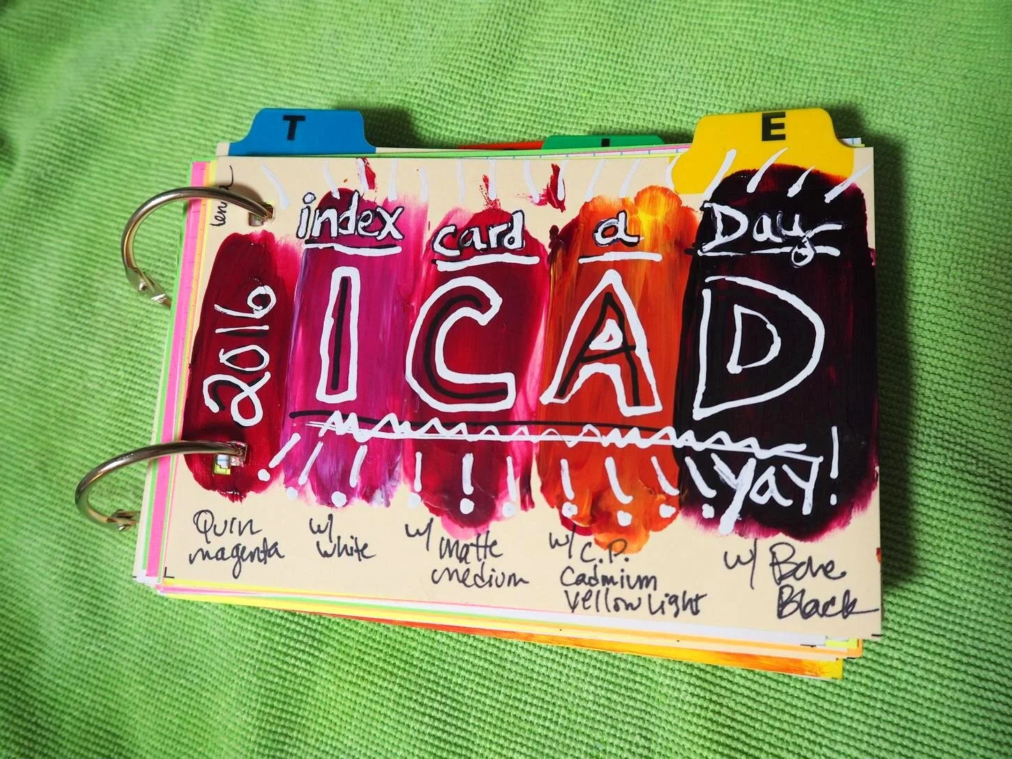 IndexCardADay 2016 — creative lenna