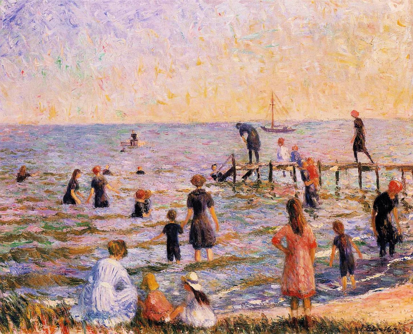 Bathing at Bellport, Long Island, 1911