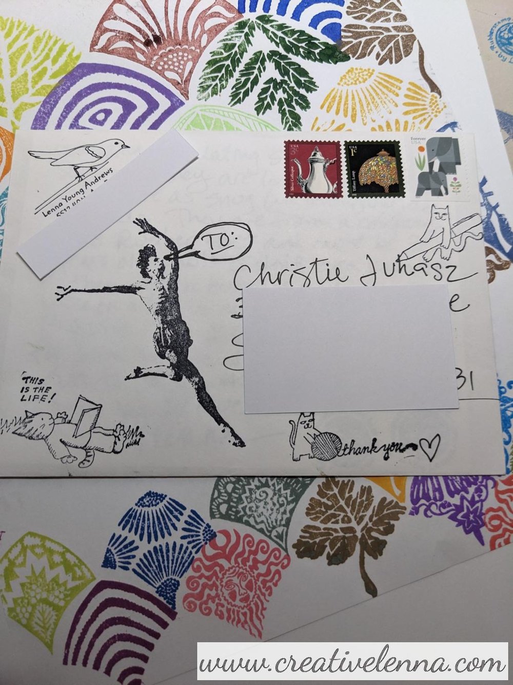 mail art for Christie!