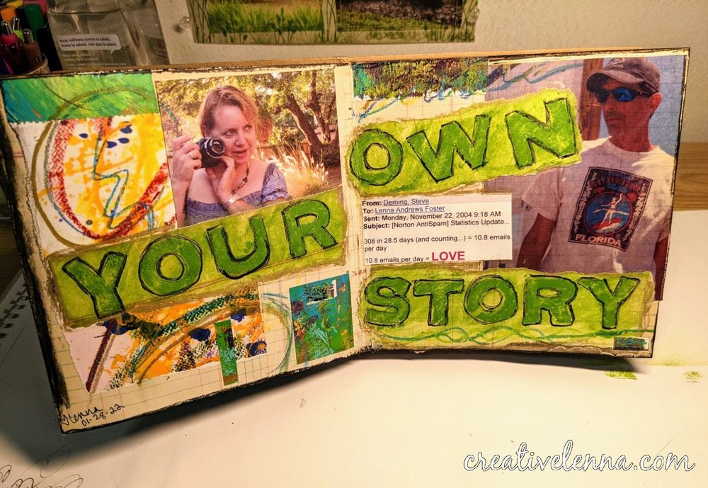 Art journal page for Wanderlust