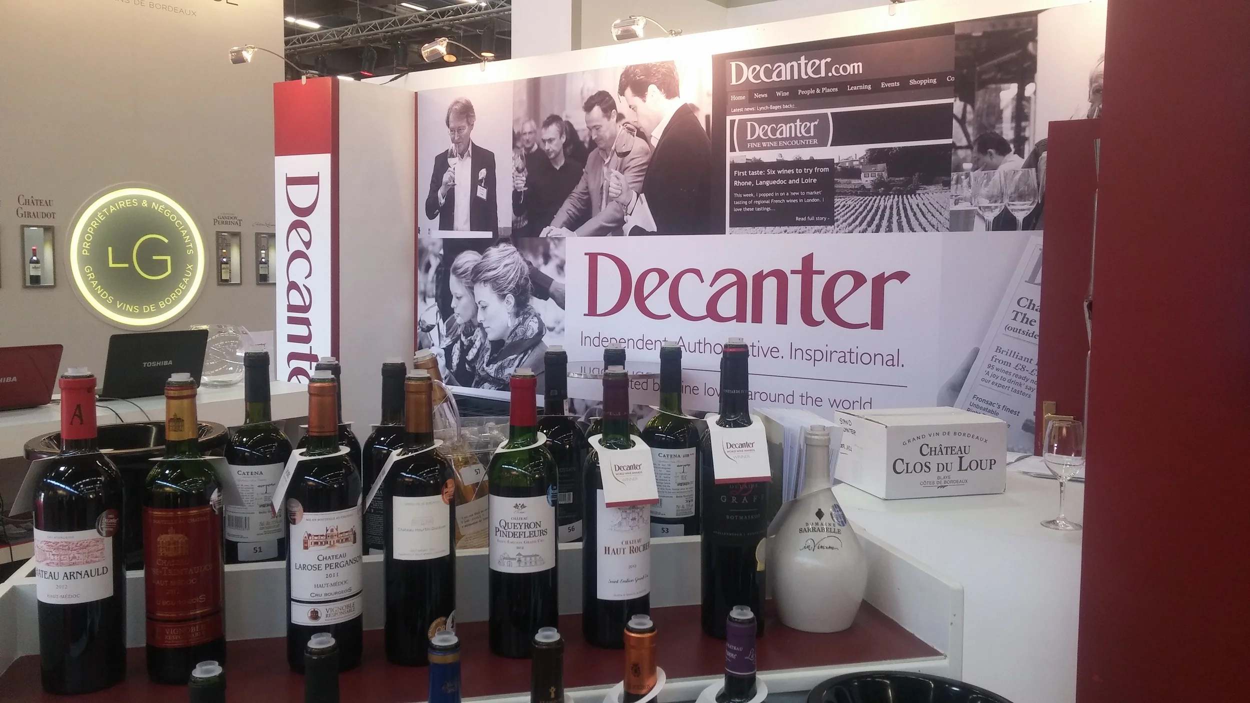 Du côté du stand de DECANTER - Vinexpo 2015