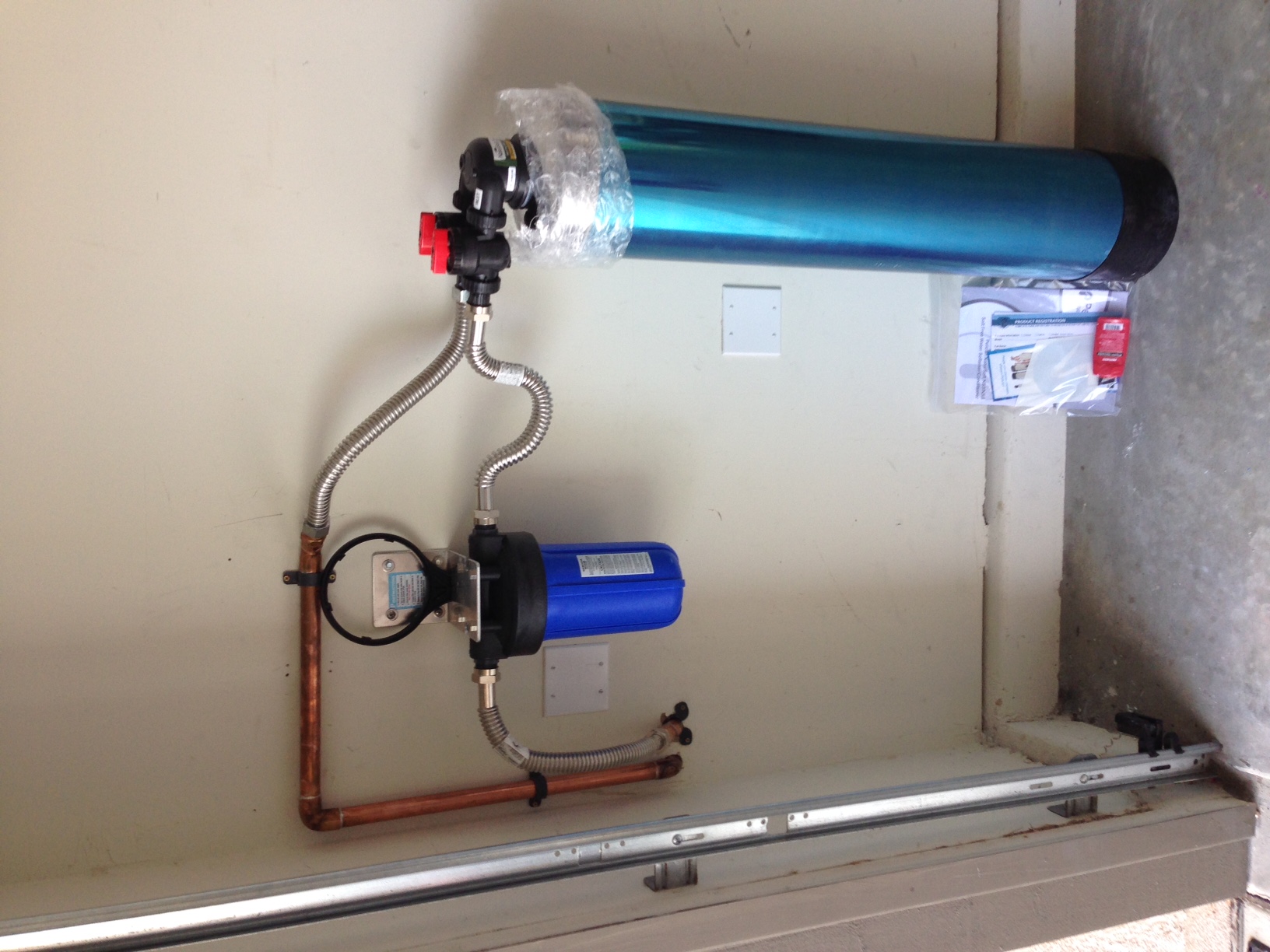 Built bypass loop and installed customers Pelican Water Softener 