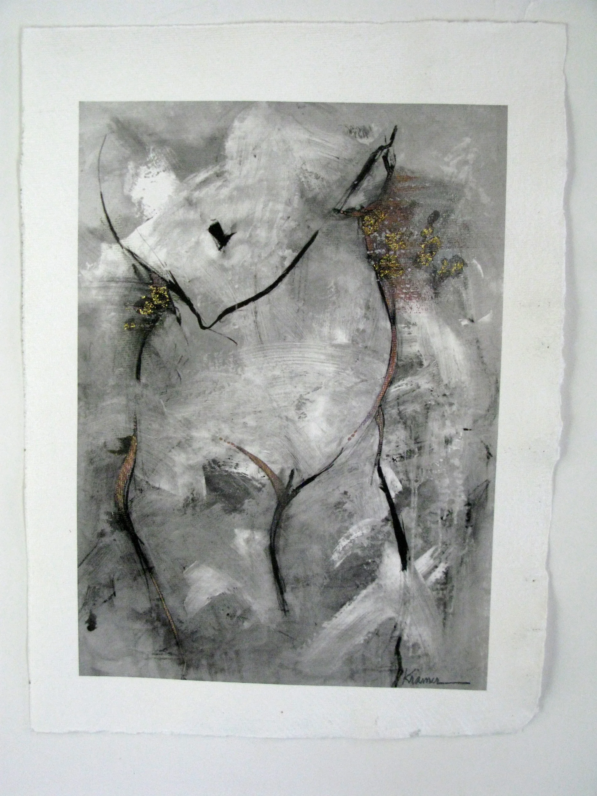 Gold Glitter Monotype 