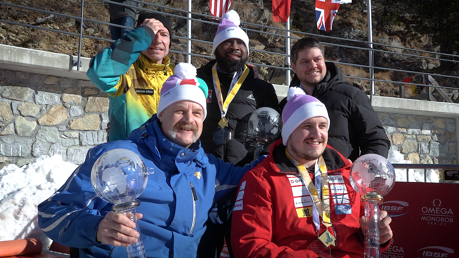 Jonas Frei (SUI) Festspiele bei den IBSF Para Sport Weltcups und der Europameisterschaft