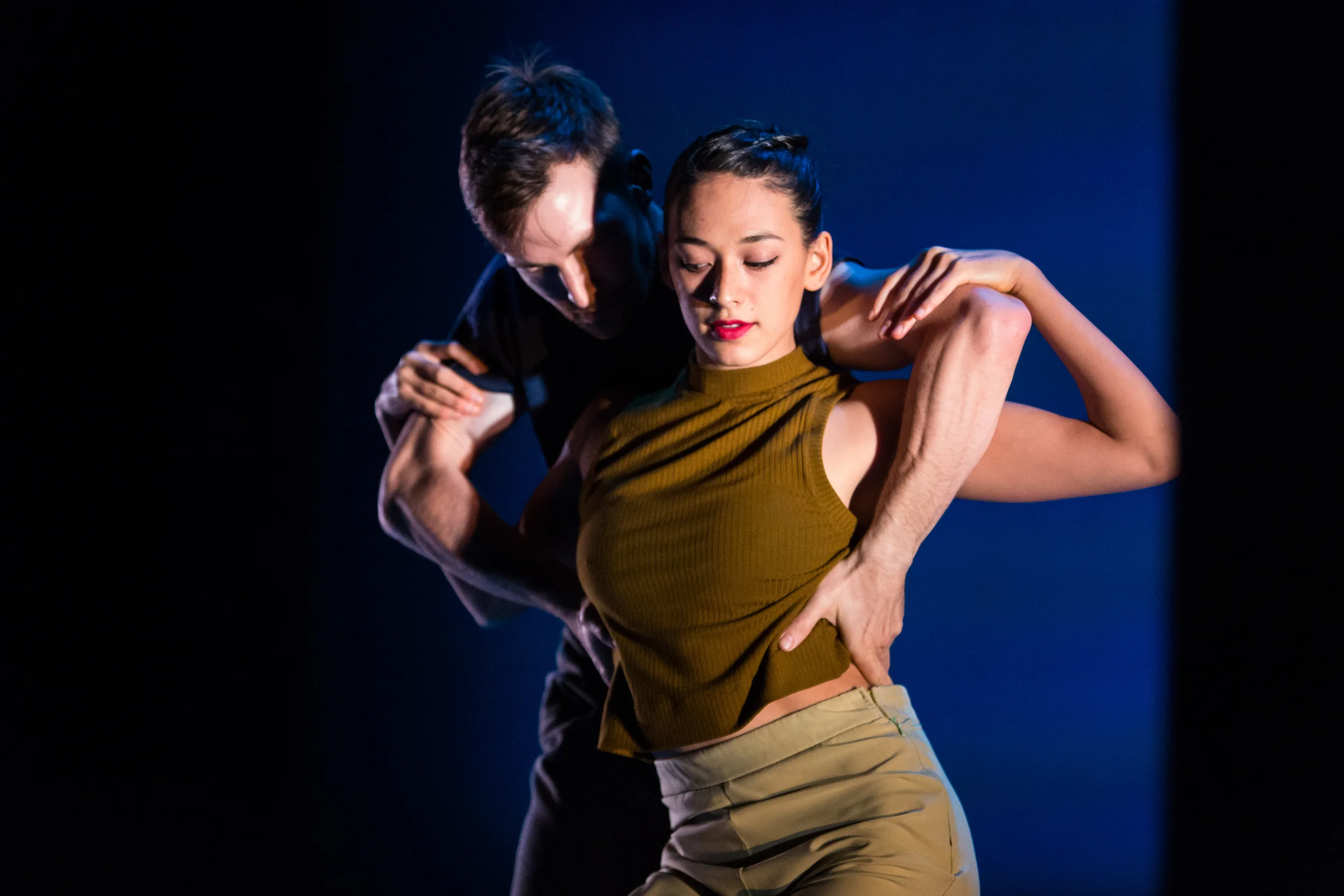 Adrienne Lipson and Garrett Anderson performing an excerpt of Penny Saunders' Joe & Ida at DanceFAR 2015. photo: Alex Reneff-Olson