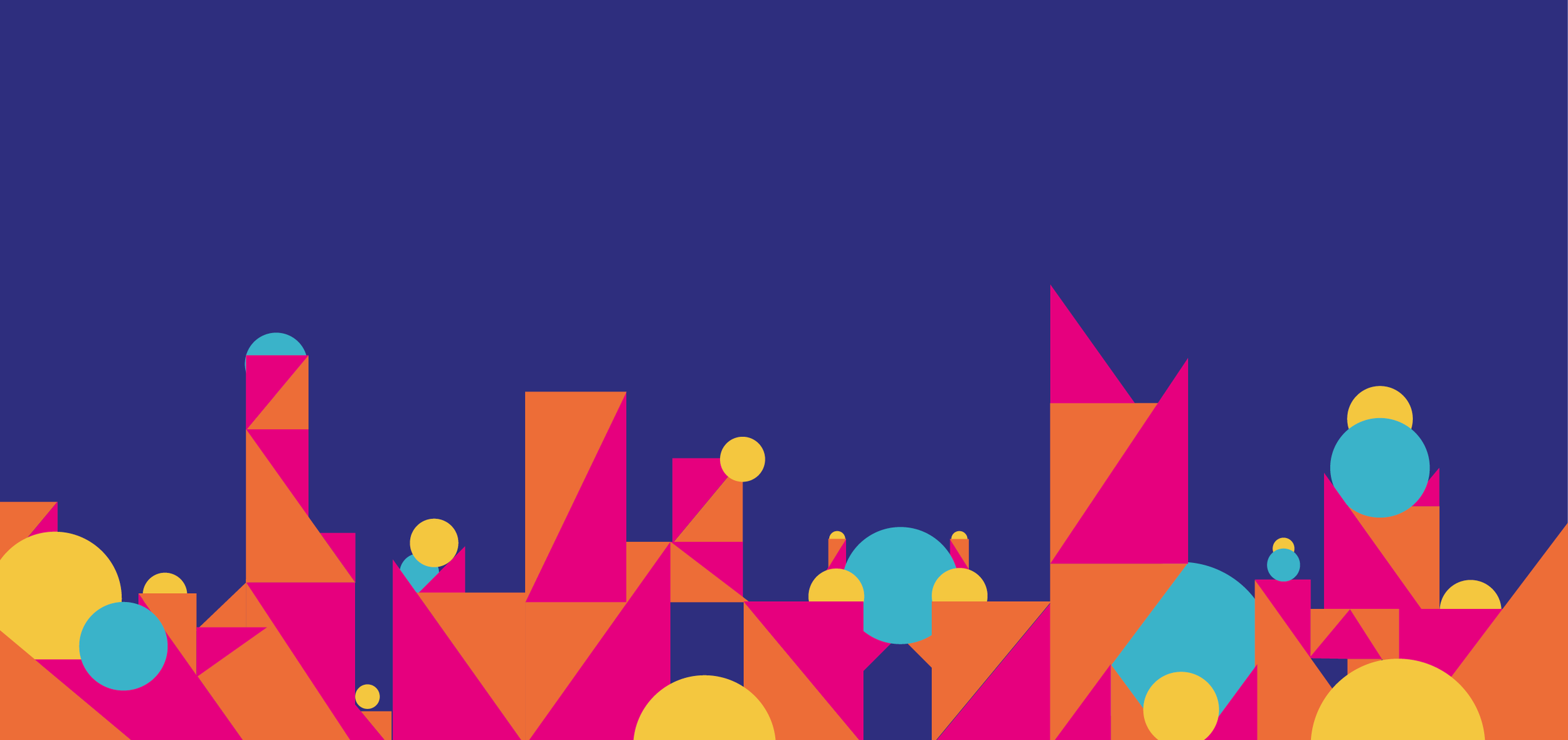Landscape of Mumbai created with brand Graphic Elements