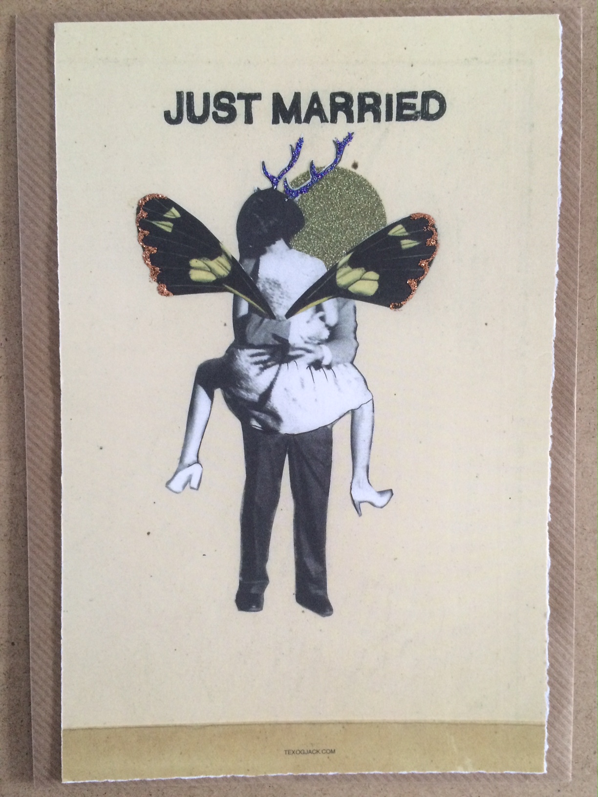 JUST MARRIED BØTTEKORT