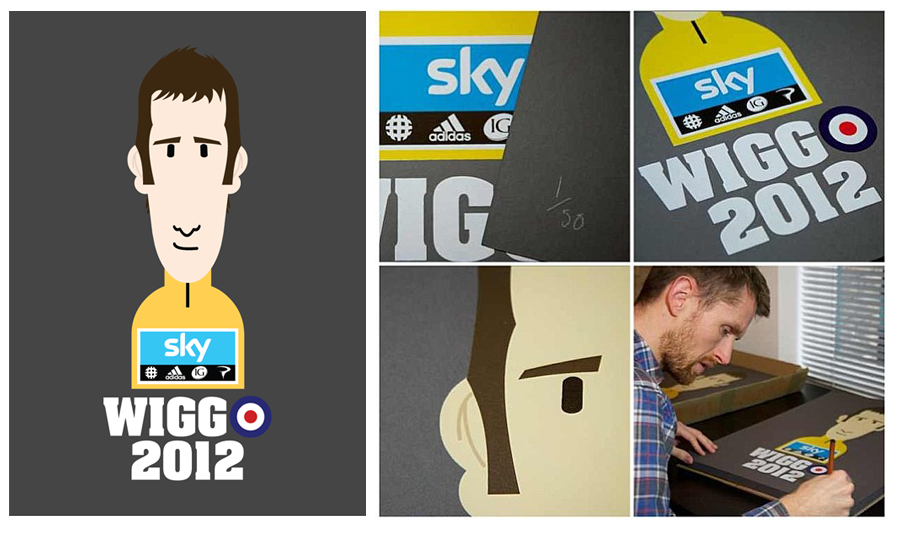 The LTD edition WIGGO TDF winning screen print.