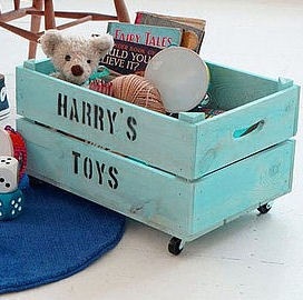 Find wooden boxes, and have a nice time cleaning, painting and decorating them. Panduro has funny things to decorate with. 