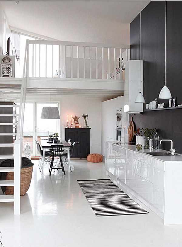 If you have enough hight in the room, a great idea is to build up, and in that way make a 2nd. floor.