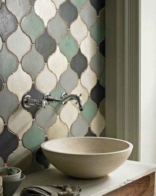 New "antique" rustic tiles in beautiful shapes gives this classic look in a modern way.