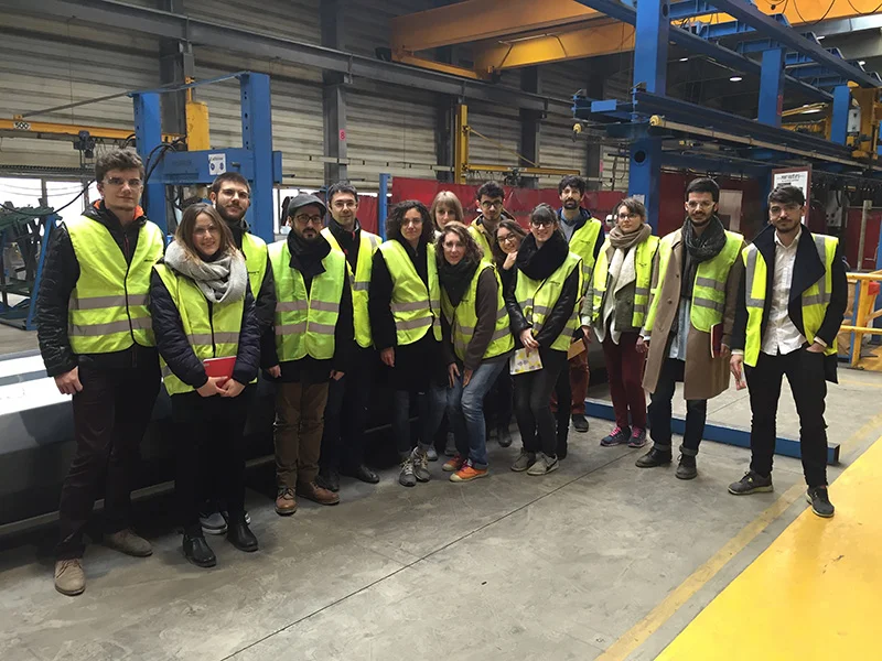 Visite de l'entreprise et de son usine de production lors du lancement du projet.