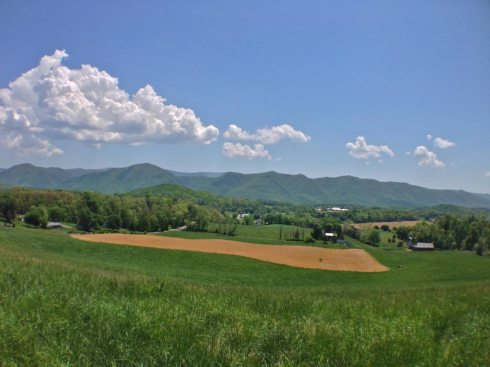 Eastern view from Fairfield of Blue Ridge Mts.