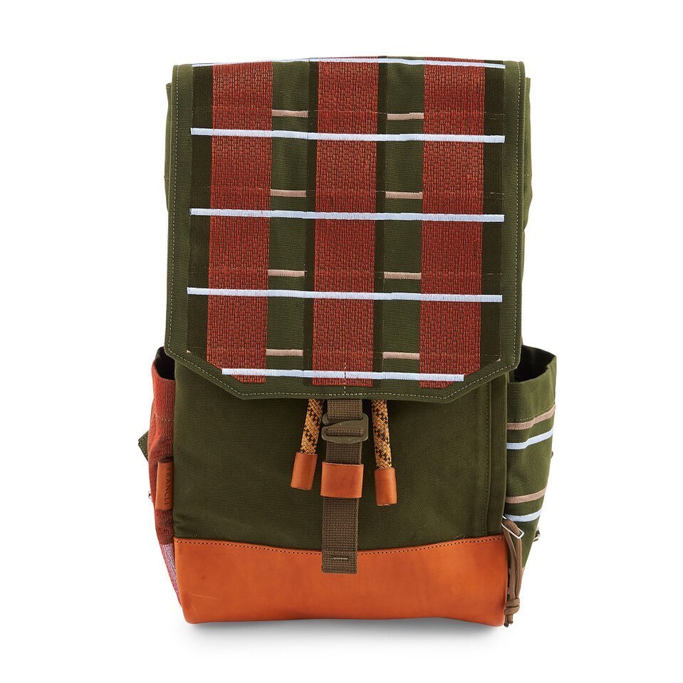 Each rucksack has its own character with its own unique embroidery. Each bag is used with ex army bag surplus and climbing rope.