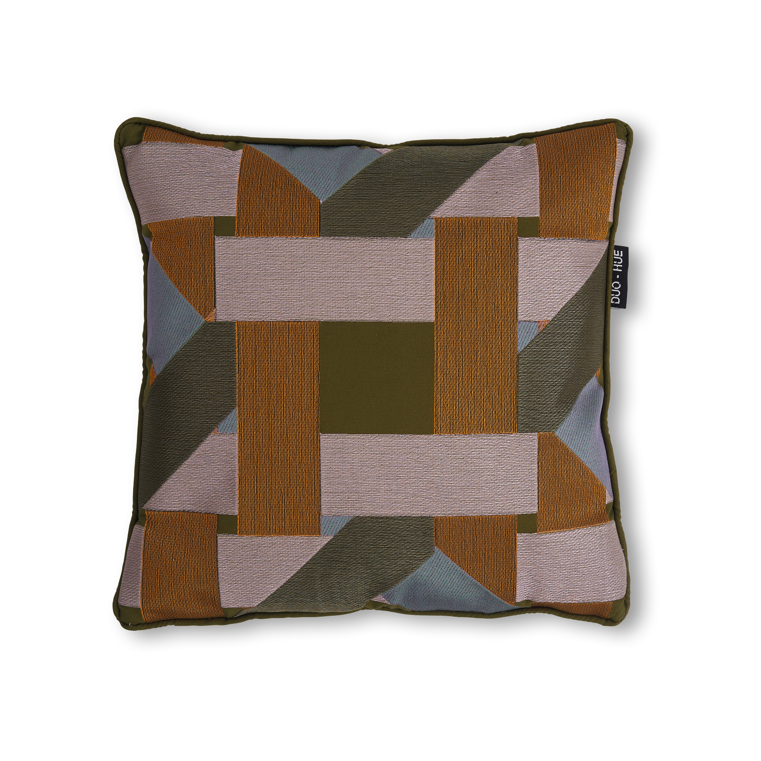 Embroidered Scatter Cushion Moss Green S013