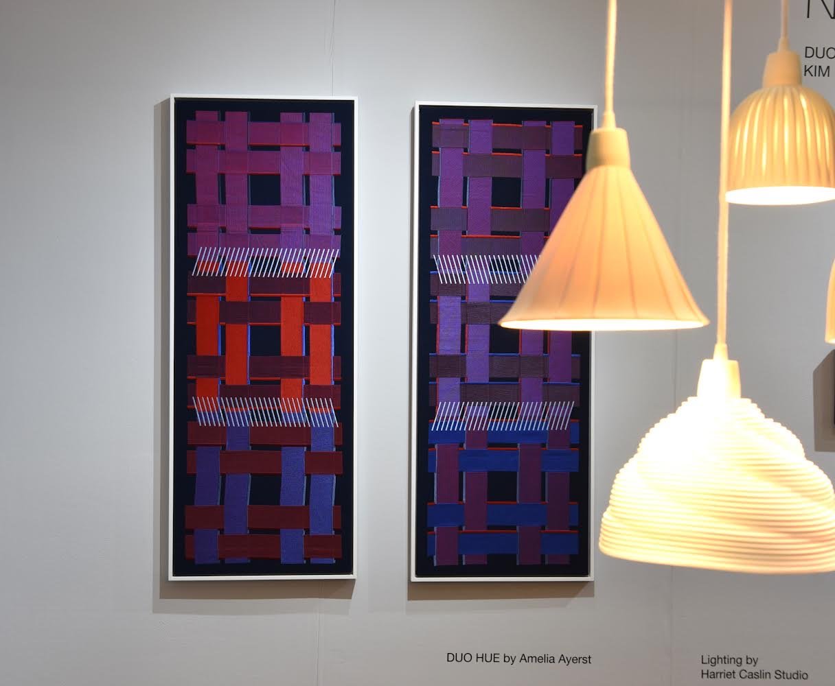 Thatch Blue + Red Rectangular Panels x 2 