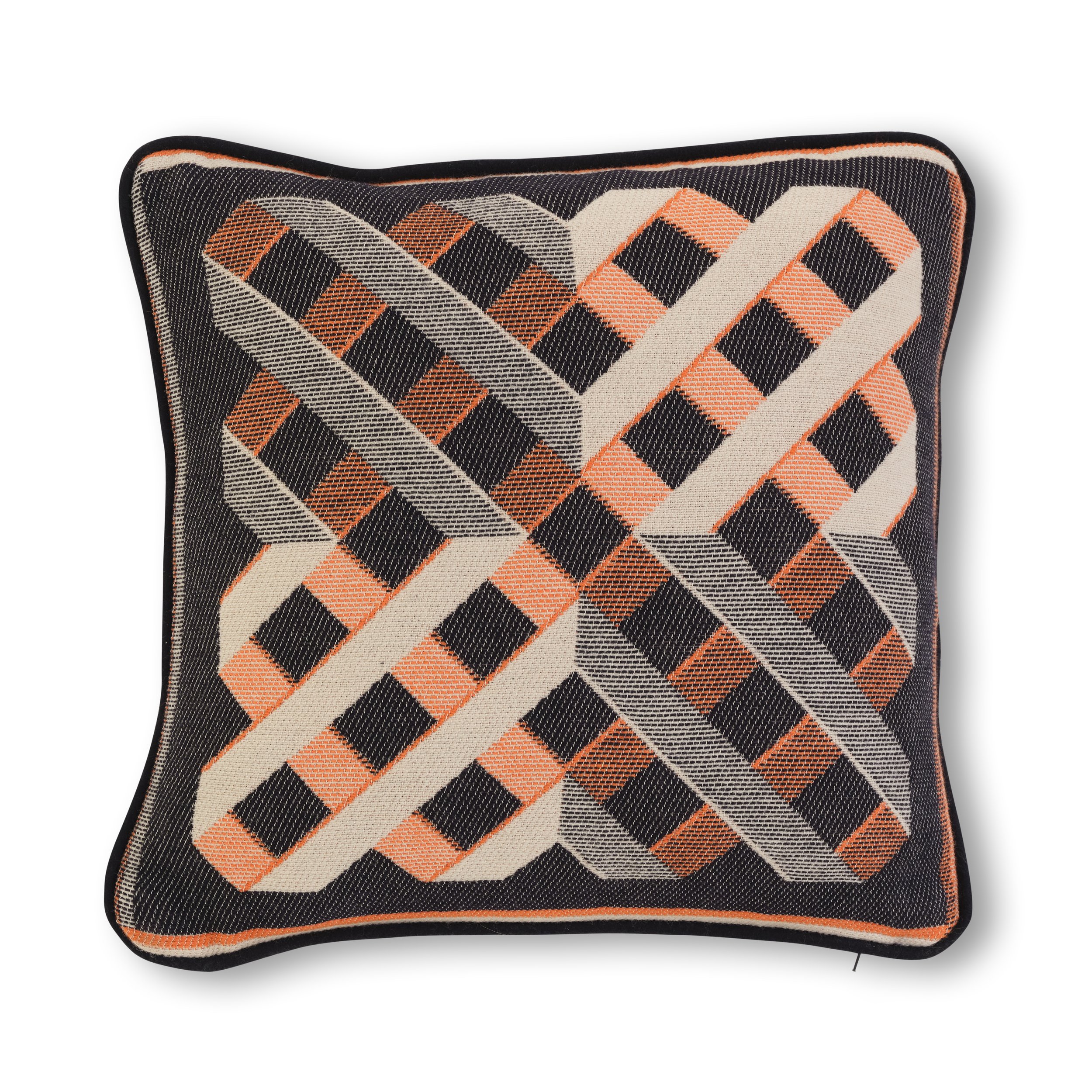 Turmeric Woven Merino Square Cushion