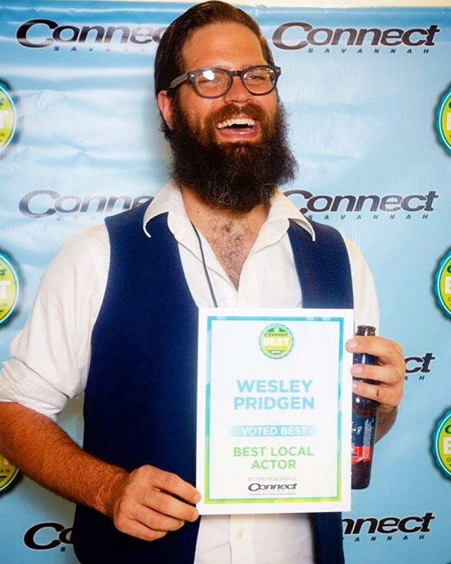 ya boy is out here killing it. @wesselberrybush is voted BEST LOCAL ACTOR three years in a row by @connectsavannah! #theatreinsavannah #savannah #bestofsavannah2019 #lifeisacabaret #theresnoplacelikessc