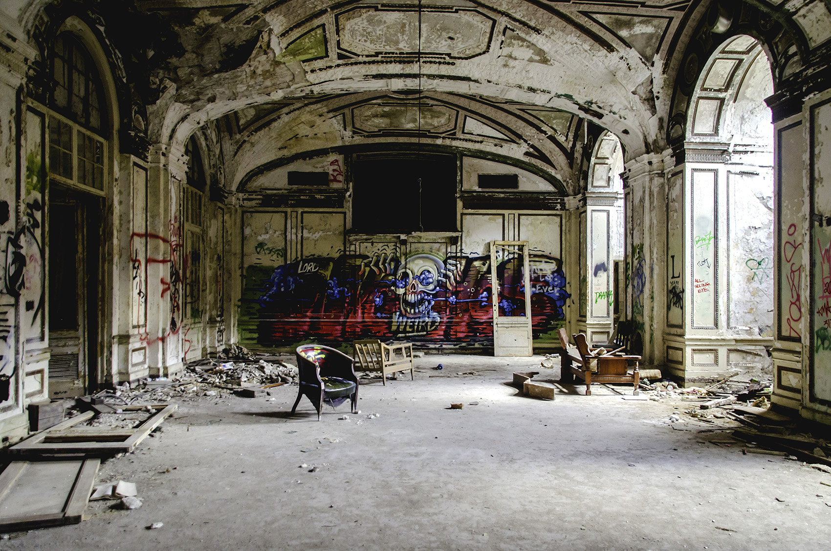 "The Lobby", inkjet print, 16"H x 20"W