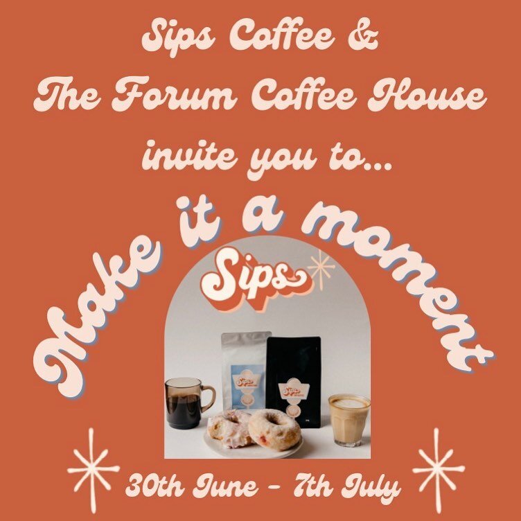 ⚡️SIPS SEVEN DAY TAKEOVER ⚡️

Yup, you read that right. I @amie.macnabjack at @sipsandslides is taking over @bathforumcoffee for seven days straight. I&rsquo;ll be there pouring your ☕️, serving you 🧁, playing banger music, selling bags of my beans 