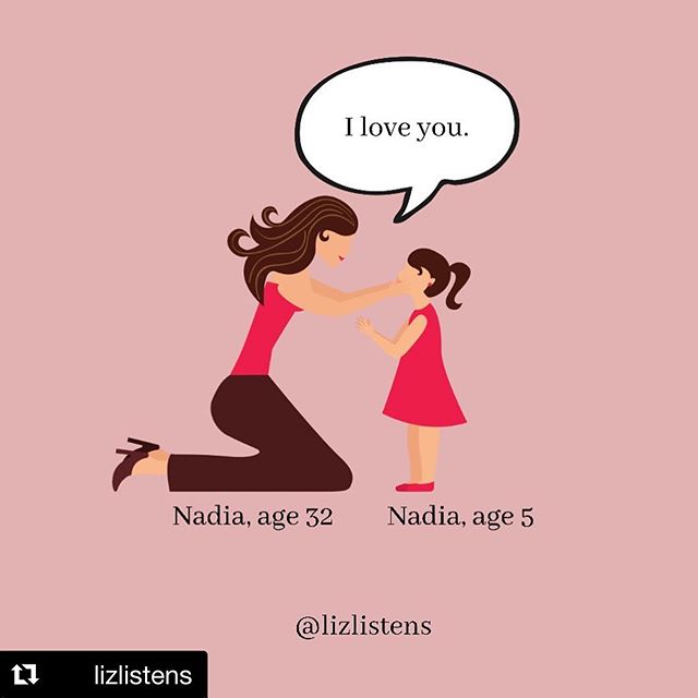 Oof! This one got me, @lizlistens 😭 Thank you for this. 🙏🏽 I think today my inner child needs to hear that she doesn’t have to be beautiful to be loved. ❤️ #Repost @lizlistens
・・・
Close your eyes. Envision the little version of yourself. Hold them, look them in the eyes, and say whatever it is they always wanted to hear.
.
Keep it private or share what you told your younger self in the comments below.