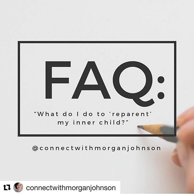 A helpful How-To!
#Repost @connectwithmorganjohnson ・・・
The FAQs actually sound like, “All these therapists on Insta keep telling me I need to reparent my inner child but don’t say how to—wtf are they talking about?!” 🤣 I’ve got you. ✨First things first, you don’t have one singular “inner child;” all of us carry every version of us inside ourselves from the time we were little ones up to now. So you’ll have your timid 3-year-old inner child, your 6-year-old mischief-maker, your 9-year-old heartbroken inner child who experienced your mom and dad’s divorce, your lost 12-year-old preteen part with black nails, your inner rebellious 15-year-old—and on! If you scroll back in my posts and look for a hand-drawn bus with a post about Internal Family Systems (IFS), you can read more about this! ✨PRACTICAL TIPS: ✨1) Map out your internal “parts” with an IFS workbook; I like Bonnie Weiss’ Self-Therapy Workbook. ✨2) Learn to soothe and reassure different younger parts of yourself when you are emotionally distressed. A workbook can help guide you to do this, as can a counselor! It’s called “self-leadership” in #IFS. ✨3) You can also visualize your younger part that’s distressed, and imagine your adult self going back into the memory to comfort the inner little one and find out what it needs. This is called “unburdening” and it’s a big part of what we mean by “reparenting.” If a young part of you feels frozen in shame because caregivers heaped on contempt and criticism, you may visualize sitting beside that little you and saying something along the lines of: “You are so great. I see how hard you work at being a good kid. You aren’t bad, even if mom is saying so—mom is hurting and overwhelmed. I’ve got us. I’m going to keep us safe.” ✨4) Many of us end up with a “lost self”—for e.g., if we were parentified as kids and didn’t get to play and act like kids, we have a wild part that turns up a little too much sometimes. It sounds wacky, but offering playtime to younger internal parts can help. If you have a 7-year-old part that was dying to ride bikes with friends, go on a social bike ride! If you have a little part that loved to color, get some arts and crafts out and create!