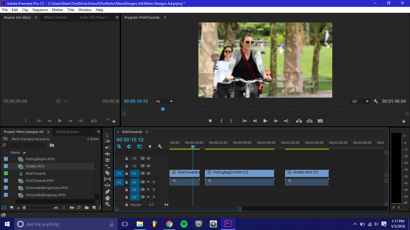 Screenshot of the editing